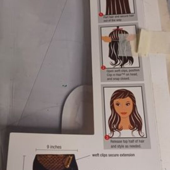 Mia® Clip-n-Hair®  Brunette - Picture 4 of 4